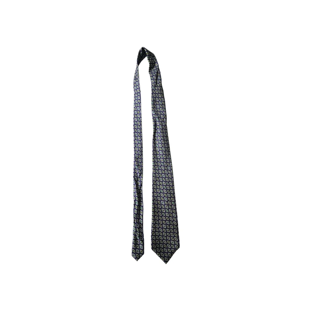 TURNBULL & ASSER For Neiman Marcus Graphic Silk Tie